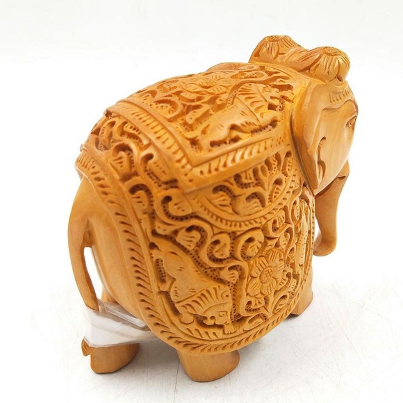 ❤️ Wooden Elephant Statue ❤️ - Picture 2 of 3